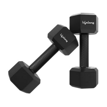 Lifelong PVC Hex Fixed Dumbbells